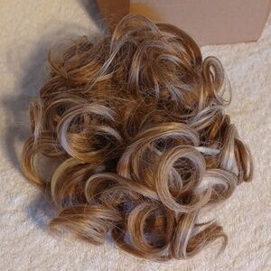 Reecho hair extensions 9 inch clip on hair extensions eith highlights